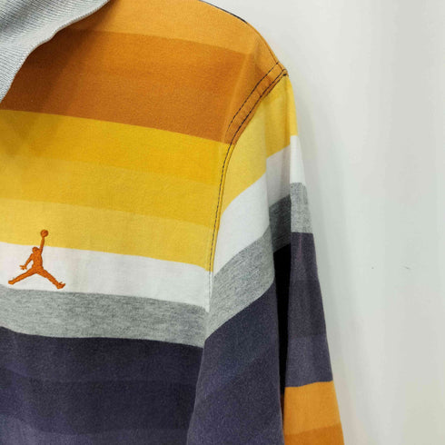 ジョーダンブランド JORDAN BRAND 00S 05AW 20TH ボーダーハーフジップポロカラーL/S Tシャツ メンズ import:L