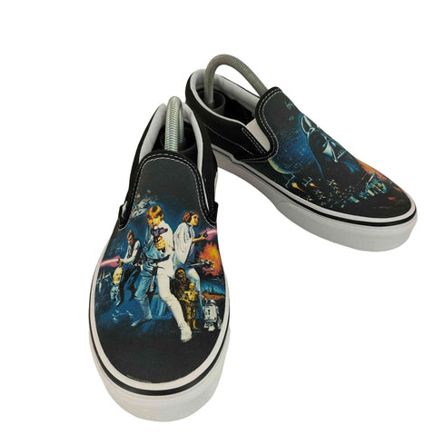 バンズ VANS A New Hope Classic Slip-On ムービー プリント キャンバス スリッポン メンズ US:8