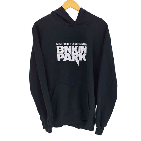 BINYUXD BNKIN PARK 裏地ボア プルオーバーパーカー メンズ