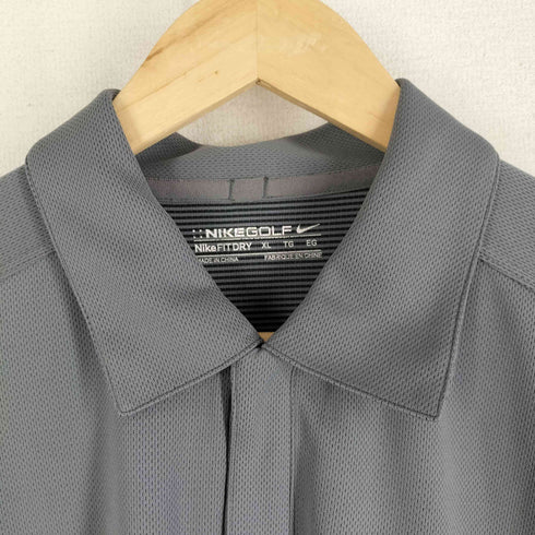 ナイキゴルフ NIKE GOLF ロゴ刺繍 メッシュハーフジップポロシャツ メンズ JPN:XL