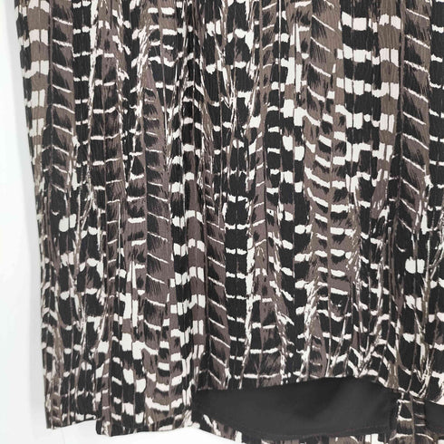 マックスマーラ MAX MARA イタリア製 白タグ 総柄 シルク カシュクールワンピース レディース JPN:40