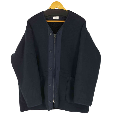 ユニクロ UNIQLO フリースノーカラーコート メンズ JPN:XL