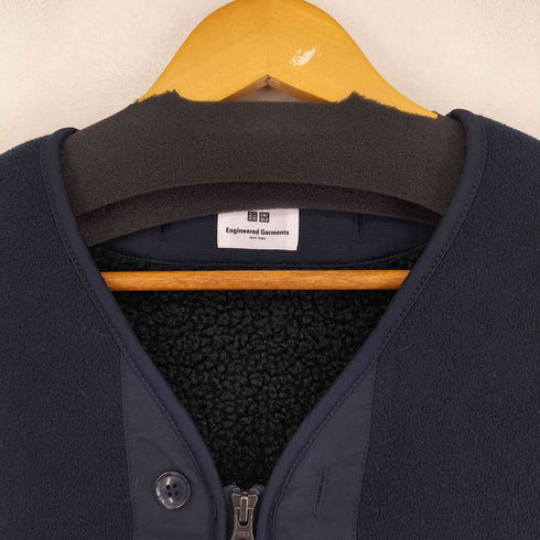 ユニクロ UNIQLO フリースノーカラーコート メンズ JPN:XL