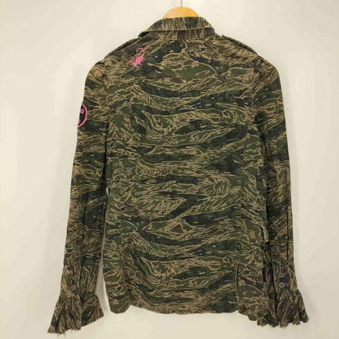 ヒステリックグラマー HYSTERIC GLAMOUR DestroyAllMonsters/GALACHRISTMASフリルシャツジャケット レディース FREE