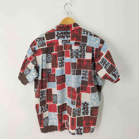 ステューシー Stussy 90s OLD STUSSY 紺タグ 総柄開襟シャツ ボックス メンズ JPN:M