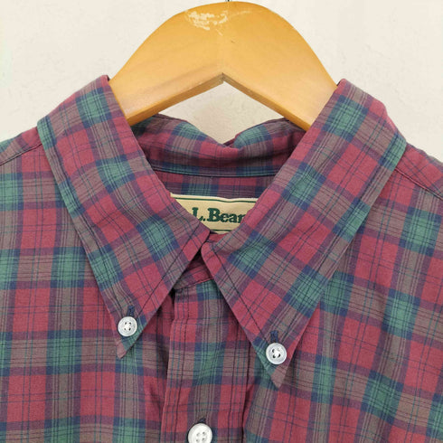 エルエルビーン L.L.Bean 香港製 チェック BDシャツ メンズ import:L
