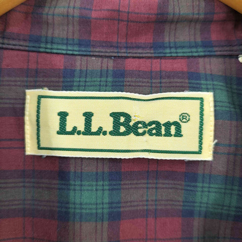 エルエルビーン L.L.Bean 香港製 チェック BDシャツ メンズ import:L