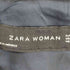 ザラ ZARA 背抜き ダブルブレスト レーヨンテーラードジャケット レディース import:M