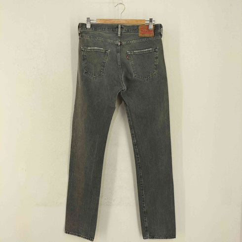 リーバイス Levis 501 後染め ブラックデニムパンツ メンズ 30inch