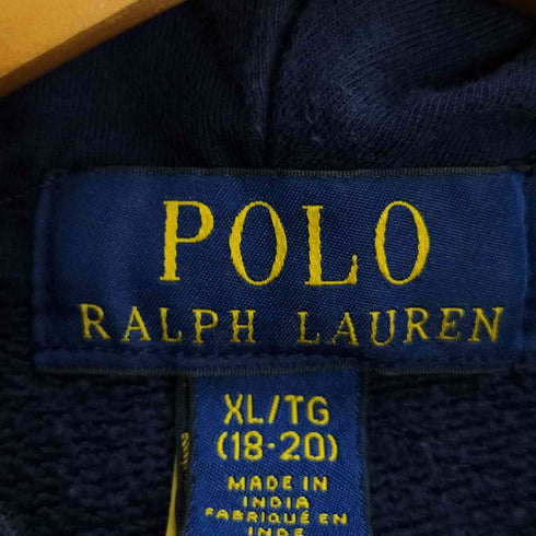 ポロラルフローレン POLO RALPH LAUREN ポニー刺繍 バック刺繍 アーム切替 ジップアップパーカー メンズ KIDS:XL