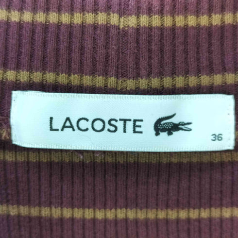 ラコステ LACOSTE ボーダーカットソー レディース 36
