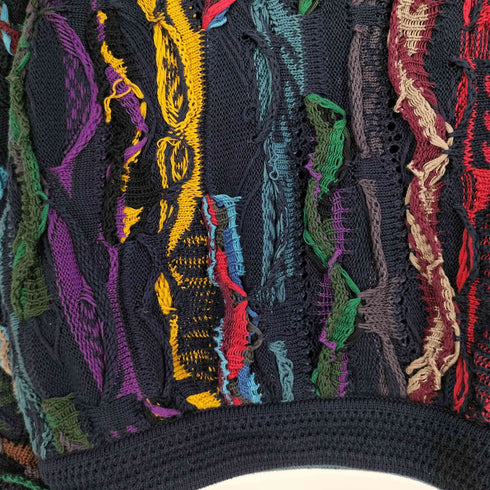 クージー COOGI SOUVENIR オーストラリア製 ワンポイント刺繍 コットン 3Dニット メンズ import:S