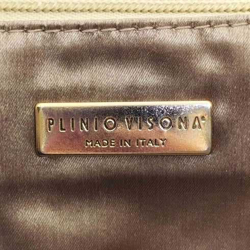 PLINIO VISONA 型押し ハンドバッグ レディース