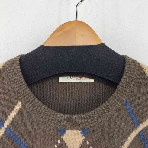 gladstone MADE IN SCOTLAND アーガイル ウールニット メンズ JPN:2