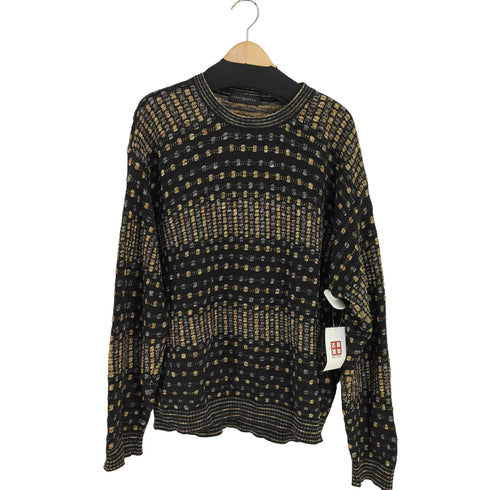 JHANE BARNES 総柄コットンアクリルウールニット メンズ import:M
