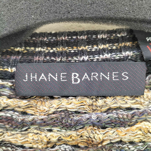 JHANE BARNES 総柄コットンアクリルウールニット メンズ import:M
