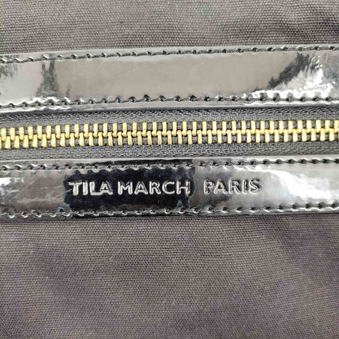 ティラマーチ TILA MARCH エナメル キャンバス トートバッグ レディース