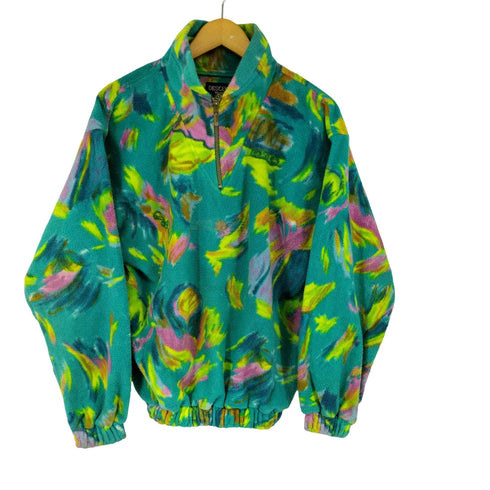 デサント descente 90s 総柄フリースジャケット メンズ L