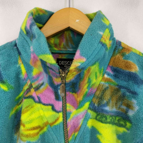 デサント descente 90s 総柄フリースジャケット メンズ L