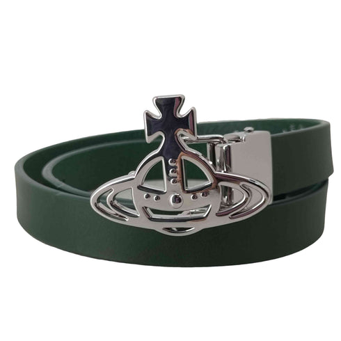 ヴィヴィアンウエストウッドロンドン Vivienne Westwood LONDON イタリア製 LINE ORB BACKLE BELT ラインオーブバックルベルト 本革 レディース FREE