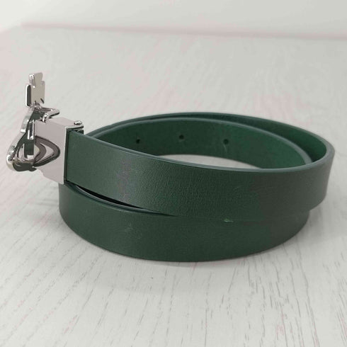 ヴィヴィアンウエストウッドロンドン Vivienne Westwood LONDON イタリア製 LINE ORB BACKLE BELT ラインオーブバックルベルト 本革 レディース FREE
