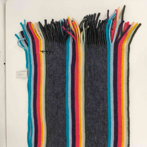 ポールスミス Paul Smith マルチカラー フリンジマフラー メンズ