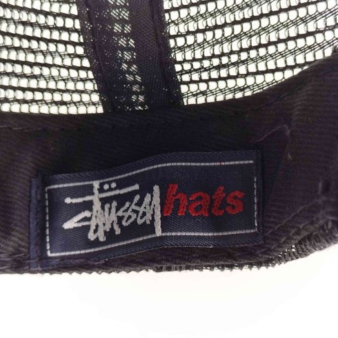 ステューシー Stussy 90s USA製 OLD ワッペンメッシュトラッカーキャップ メンズ M/L
