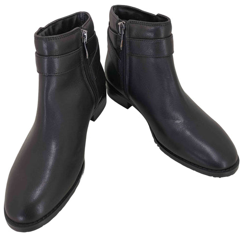 bell florrie サイドジップ ショートヒールブーツ レディース JPN:22.5