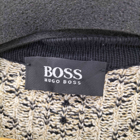 ボスヒューゴボス BOSS HUGO BOSS MADE IN ITALY 総柄コットンニット メンズ EUR:54