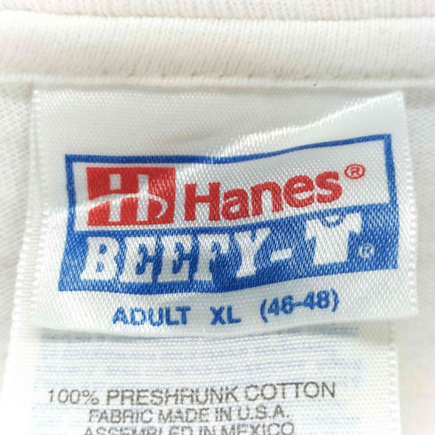 ヘインズ Hanes USA製 シングルステッチ アニマルプリント ポケットTシャツ メンズ JPN:XL