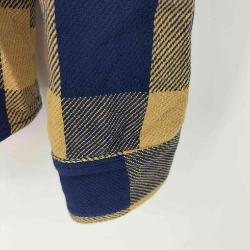 ビッグマック BIG MAC 70S~80S MADE IN USA ブロックチェックヘビーネルシャツ メンズ import:L