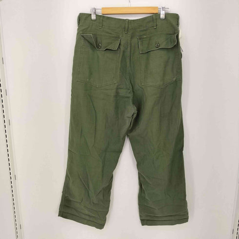 ユーエスアーミー U.S. ARMY 60S~70S ボタンフライ ペイントコットンサテンベイカーパンツ メンズ