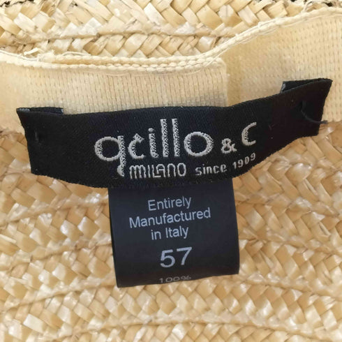 クッチロアンドシー qcillo&c ストローハット メンズ 57