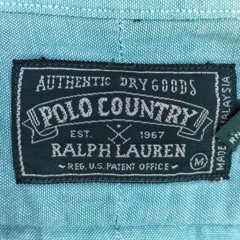 ポロカントリーラルフローレン POLO COUNTRY RALPH LAUREN ポニー刺繍 ボタンダウンシャツ メンズ import:M
