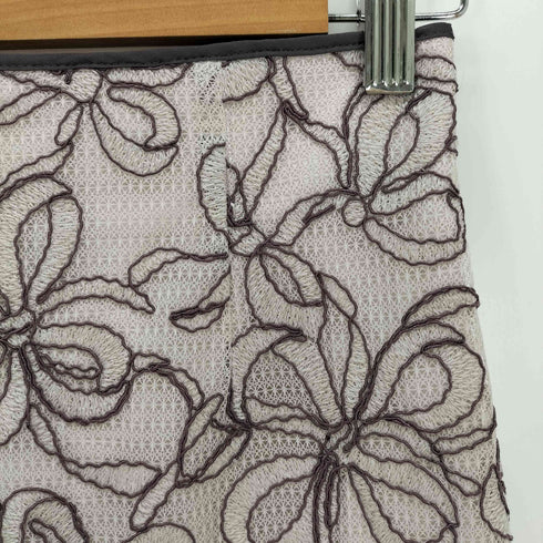 アプワイザーリッシェ Apuweiser riche リボン刺繍レーススカート レディース JPN:1