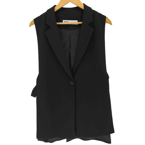 ザラ ZARA リングベルトベスト レディース import:XS