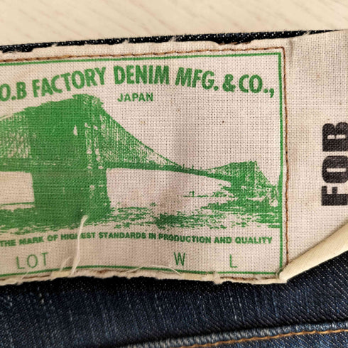 エフオービーファクトリー FOB FACTORY F1122 ストレートデニム メンズ 32