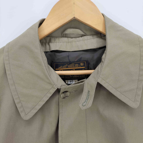 エディーバウアー Eddie Bauer USA製 黒タグ前期 ダウンライナー付き ステンカラーコート メンズ 40