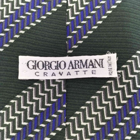 ジョルジオアルマーニ Giorgio Armani CRAVATTE OLD 総柄 シルクネクタイ メンズ