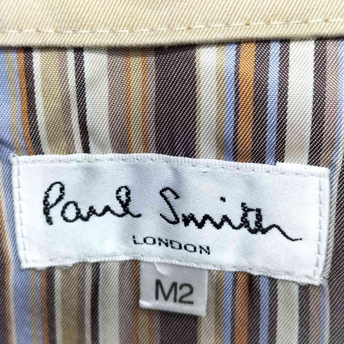 ポールスミスロンドン Paul Smith LONDON マルチストライプ ライナー付 ステンカラーコート メンズ M2