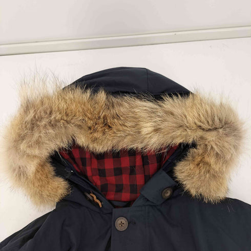 ウールリッチ WOOLRICH ロゴ刺繍 裏地チェック コヨーテファー アークティックパーカ メンズ import:S