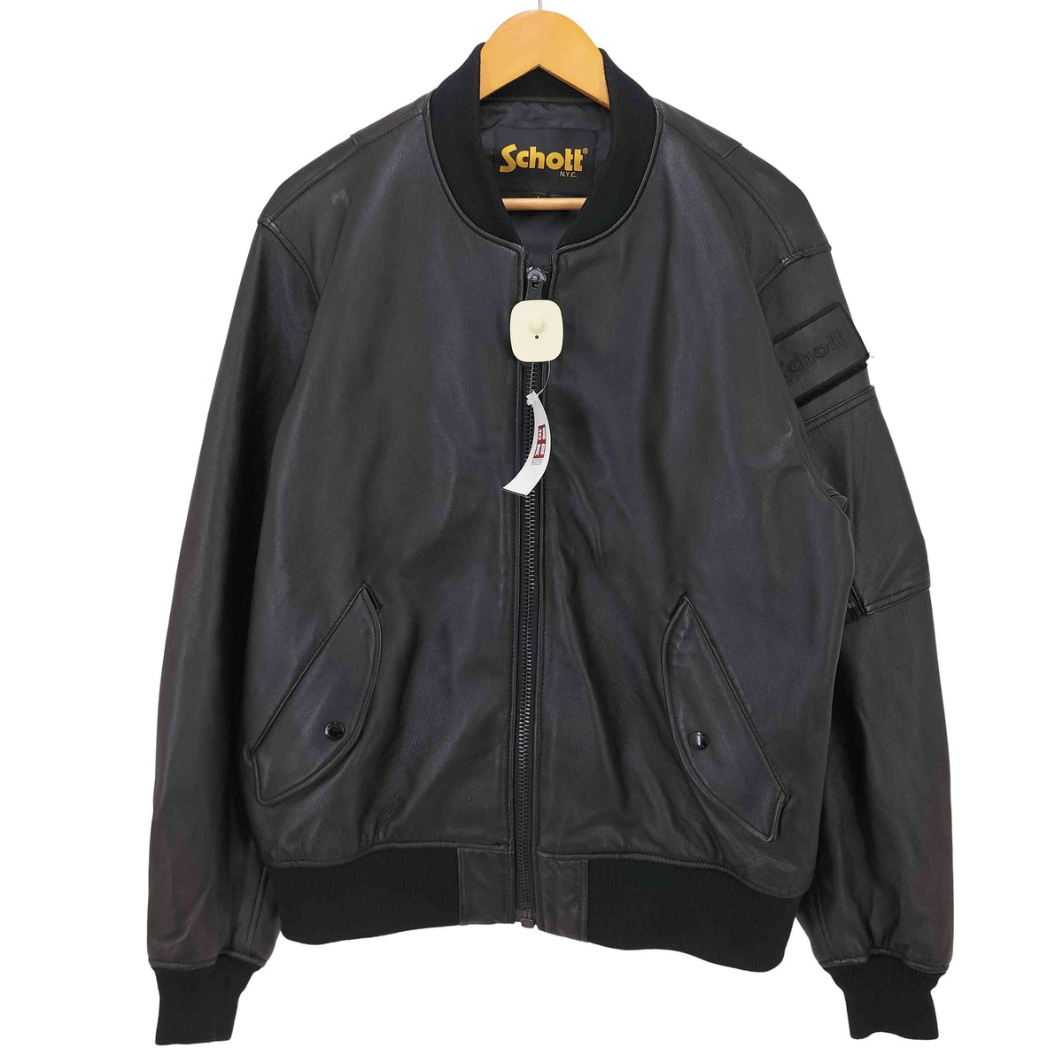 ショット Schott JOURNAL STANDARD別注 LAMB LEATHER MA-1