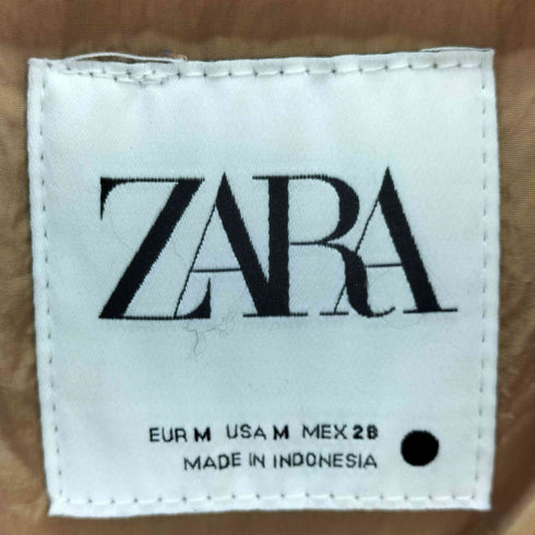 ザラ ZARA フーデッド パフジャケット レディース import:M