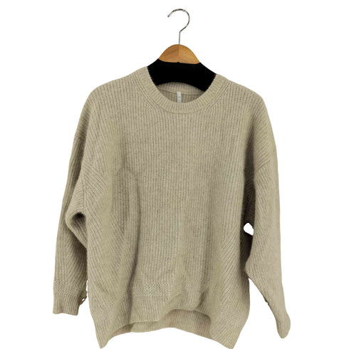 バーニーズニューヨーク BARNEYS NEWYORK カシミヤ100 クルーネックセーター ニット レディース JPN:38