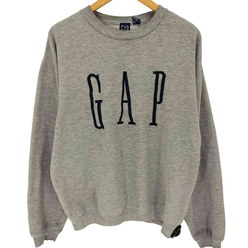 ギャップ Gap 90s old ロゴ刺繍クルーネックスウェット メンズ import:M