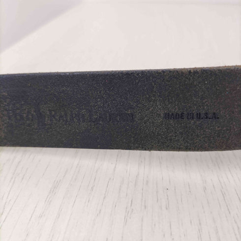 ポロラルフローレン POLO RALPH LAUREN USA製 ポニーロゴ刻印 レザー ベルト メンズ