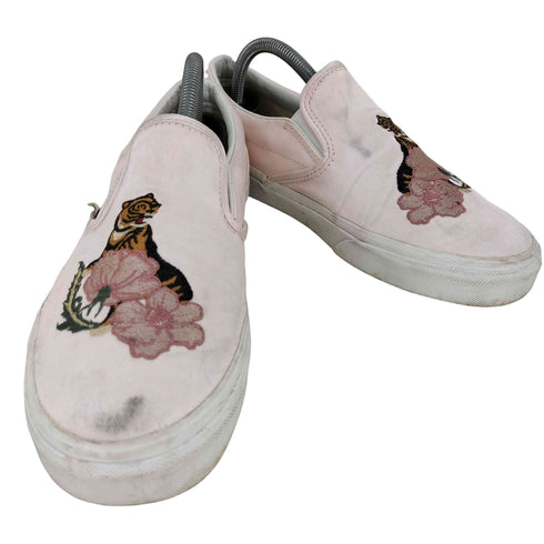 バンズ VANS 虎 ハイビスカス刺繍 スーベニアスリッポン メンズ JPN:26.5