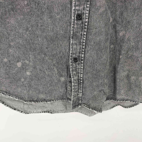 フリークスストア FREAKS STORE 24SS リラックスフィット ブリーチ加工 シャンブレー レギュラーカラーシャツ ショートスリーブ メンズ JPN:M