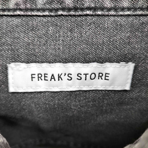 フリークスストア FREAKS STORE 24SS リラックスフィット ブリーチ加工 シャンブレー レギュラーカラーシャツ ショートスリーブ メンズ JPN:M