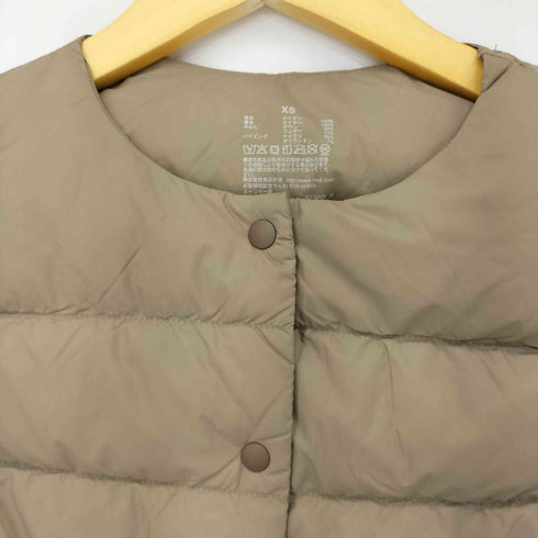 ムジ MUJI 再生ナイロン軽量ノーカラーダウンベスト レディース JPN:XS